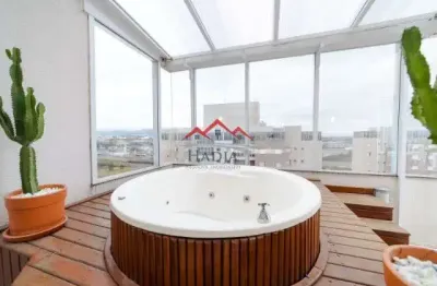 Apartamento cobertura a venda no condomínio resort santa ângela - engordadouro em jundiaí.
