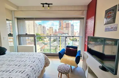 Apartamento para locação na pompéia, 30 metros e mobiliado