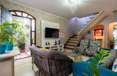 Sobrado à venda no jardim danfer com 190 metros, 3 quartos, 1 suíte, 3 vagas de garagem e edícula nos fundos