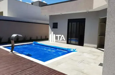 Casa térrea em condomínio à venda, 206m² com 3 suítes 4 vagas no swiss park, campinas sp