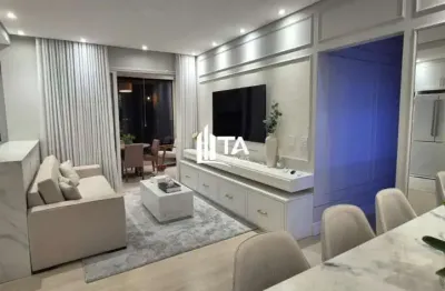 Apartamento mobiliado à venda com 2 suítes 2 vagas em campinas, swiss park