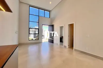 Casa térrea nova em Condomínio com 184m² 3 suítes 4 vagas no Residencial MontAlcino - Pronto para morar em Valinhos - Roncáglia