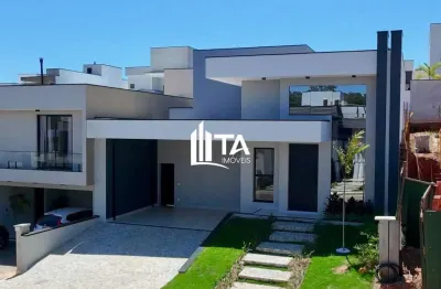 Casa térrea nova em Condomínio com 187m² 3 suítes 4 vagas no Residencial MontAlcino - Pronto para morar em Valinhos - Roncáglia