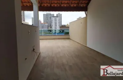 Cobertura com 2 dormitórios à venda, 100 m²- campestre - santo andré/sp