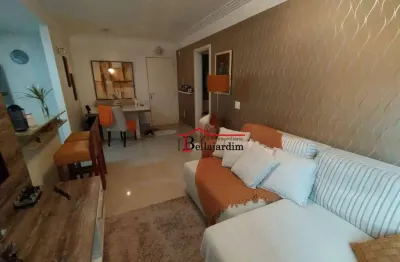 Apartamento com 1 dormitório para alugar, 50 m² -bairro  jardim - santo andré/sp