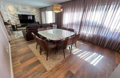 Apartamento com 3 dormitórios à venda, 205 m² - vila boa vista - santo andré/sp