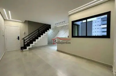 Cobertura com 3 dormitórios à venda, 140 m²  -bairro  jardim - santo andré/sp