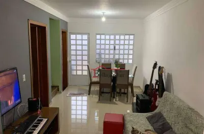 Sobrado com 3 dormitórios à venda, 86 m² - bairro utinga - santo andré/sp