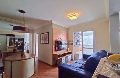 Apartamento com 2 dormitórios à venda, 60 m² - bairro vila valparaíso - santo andré/sp