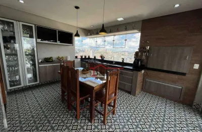 Cobertura com 4 dormitórios à venda, 192 m² - bairro vila valparaíso - santo andré/sp