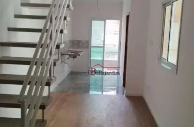 Cobertura com 2 dormitórios à venda, 96 m² - vila pires - santo andré/sp