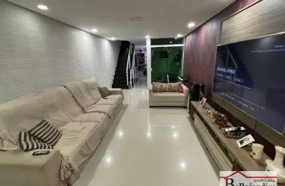 Sobrado com 3 dormitórios à venda, 203 m² - vila assunção - santo andré/sp