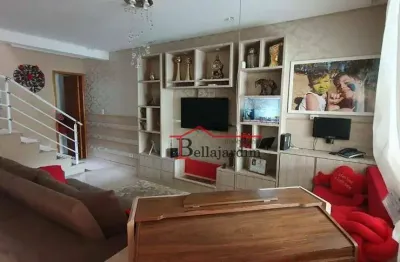Sobrado com 3 dormitórios à venda, 151m² - bairro vila camilópolis - santo andré/sp