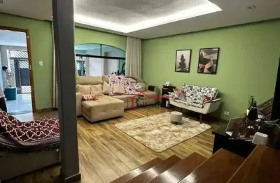 Sobrado com 3 dormitórios à venda, 191 m² - paraíso - santo andré/sp