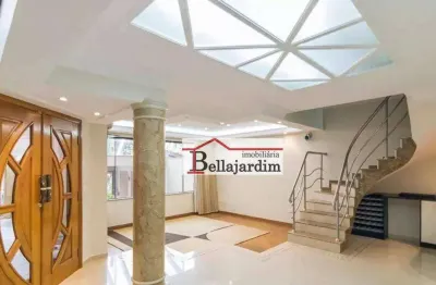 Sobrado com 3 dormitórios para alugar, 204 m²- jardim - santo andré/sp
