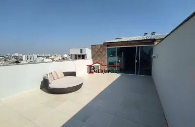 Cobertura com 3 dormitórios à venda, 220 m² - bairro campestre - santo andré/sp