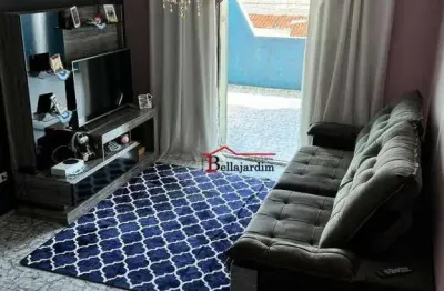 Sobrado com 3 dormitórios à venda, 95 m² - bairro jardim do estádio - santo andré/sp