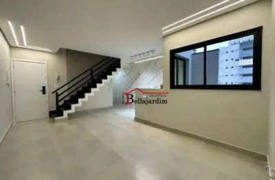 Cobertura com 3 dormitórios à venda, 140 m² - bairro jardim - santo andré/sp