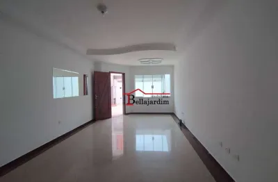 Sobrado com 3 dormitórios para alugar, 134 m² - bairro jardim - santo andré/sp