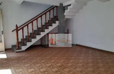 Sobrado com 3 dormitórios para alugar, 400 m² - bairro jardim - santo andré/sp