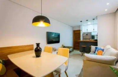 Apartamento com 2 dormitórios à venda, 55m² - bairro parque das nações - santo andré/sp
