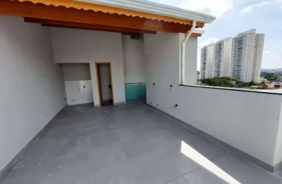 Cobertura com 2 dormitórios à venda, 104m² - bairro vila scarpelli - santo andré/sp
