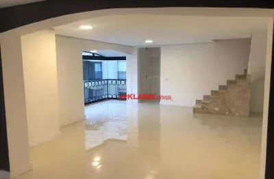 Cobertura com 3 dormitórios para alugar, 240 m² por r$ 19.803,47/mês - moema pássaros - são paulo/sp