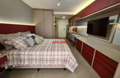 ** lindo studio com 28m² de área privativa - excelente localização na vila mariana à 300m do metrô ana rosa - lazer no rooftop **