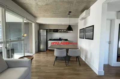 Apto 70m - dormitorios integrados - 1 banheiro - lavabo - piscina - academia - coworking