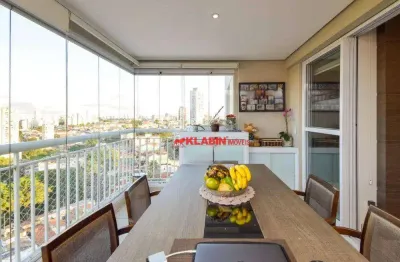 Apartamento com 105m2 no cambuci com estrutura para churrasqueira- 2 suítes - andar alto - 2 vagas