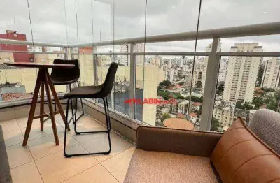 Studio com 1 dormitório para alugar, 40 m² por r$ 4.200/mês - aclimação - são paulo/sp