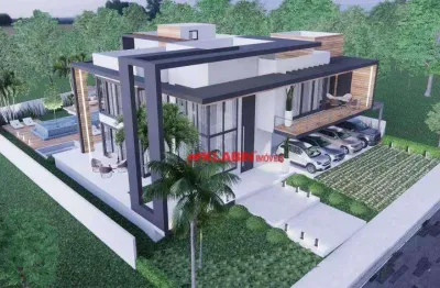 Casa em condomínio fechado.  beira da represa jaguari - alto padrão - 600m² - 5 suítes - conceito diferenciado