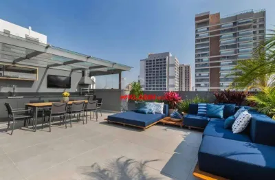 Belíssimo apartamento gardem, decorado e novo, 144m2 uteis, 2 suítes, terraço social e gourmet
