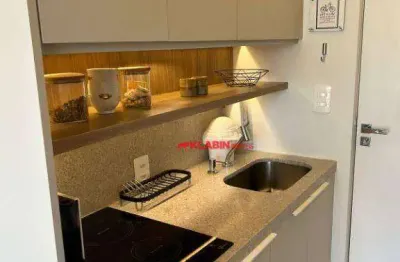 Apartamento com 1 dormitório, 27 m² - venda por r$ 550.000,00 ou aluguel por r$ 3.950,00/mês - vila nova conceição - são paulo/sp