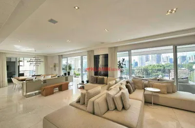 Belíssimo apartamento de 4 suítes com 5 vagas + depósito privativo - 400m² de área útil com varanda gourmet - edifício com lazer - fora de rota