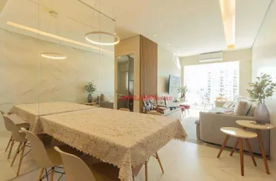 Lindo apartamento mobiliado em andar alto de 2 quartos sendo 1 suíte com 1 vaga de garagem - 64m² de área útil -  lazer completo na vila mariana