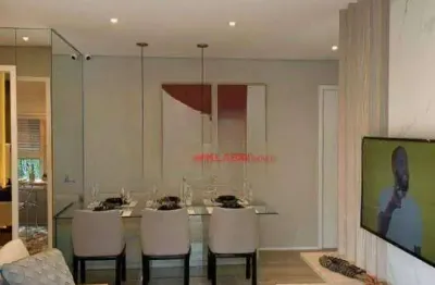 Apartamento com 59m² de área útil de 2 quartos sendo 1 suíte e 1 vaga de garagem em empreendimento com lazer completo à 150m da estação morumbi