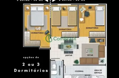 Apartamento com 3 dormitórios, vila nova aparecida, mogi das cruzes