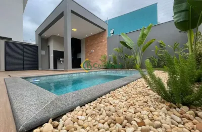 Casa térrea nova com 3 suítes, piscina, espaço gourmet. condomínio fechado - bella citta -  mogi das cruzes/sp