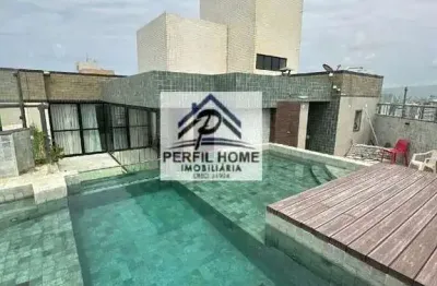 Cobertura para venda em salvador, pituba, 4 dormitórios, 4 suítes, 5 banheiros, 8 vagas