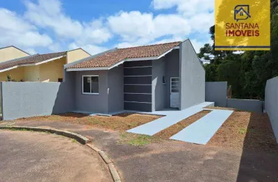 Casa com 2 dormitórios à venda, 41 m² por r$ 209.900,00 - jardim três rios - campo largo/pr
