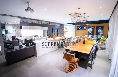 Casa de alto padrão mobiliado, condomínio alphaville nova esplanada ii