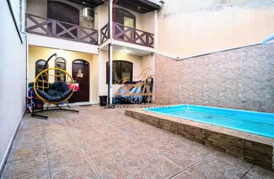 Casa sobrado com piscina, 2 suítes  á venda , jardim villa amato