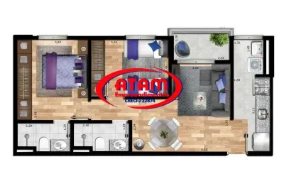 Apartamento com 2 dormitórios à venda, 55 m² por R$ 597.000,00 - Parada Inglesa - São Paulo/SP