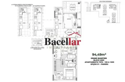 Apartamento com 3 quartos à venda na rua franz weissman, jacarepaguá, rio de janeiro, 95 m2 por r$ 1.209.941
