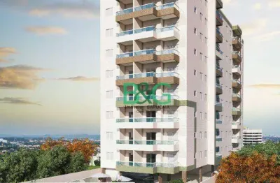 Apartamento à venda, 56 m² por r$ 378.000,00 - mirim - praia grande/sp