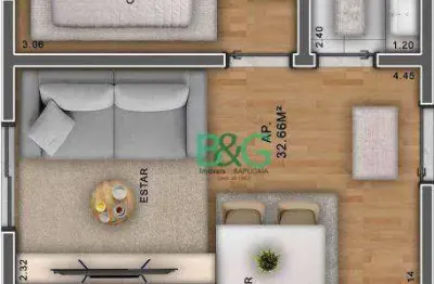 Apartamento à venda, 32 m² por r$ 247.000,00 - vila oratório - são paulo/sp