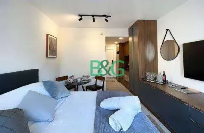Studio com 1 dormitório para alugar, 30 m² por r$ 7.500,00/mês - itaim bibi - são paulo/sp