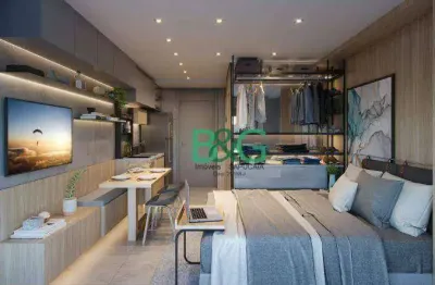 Studio com 1 dormitório à venda, 19 m² por r$ 350.000,00 - vila dom pedro i - são paulo/sp