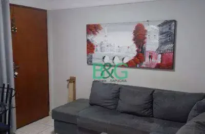 Apartamento com 2 dormitórios à venda, 45 m² por r$ 125.000,00 - jardim marilu - são paulo/sp